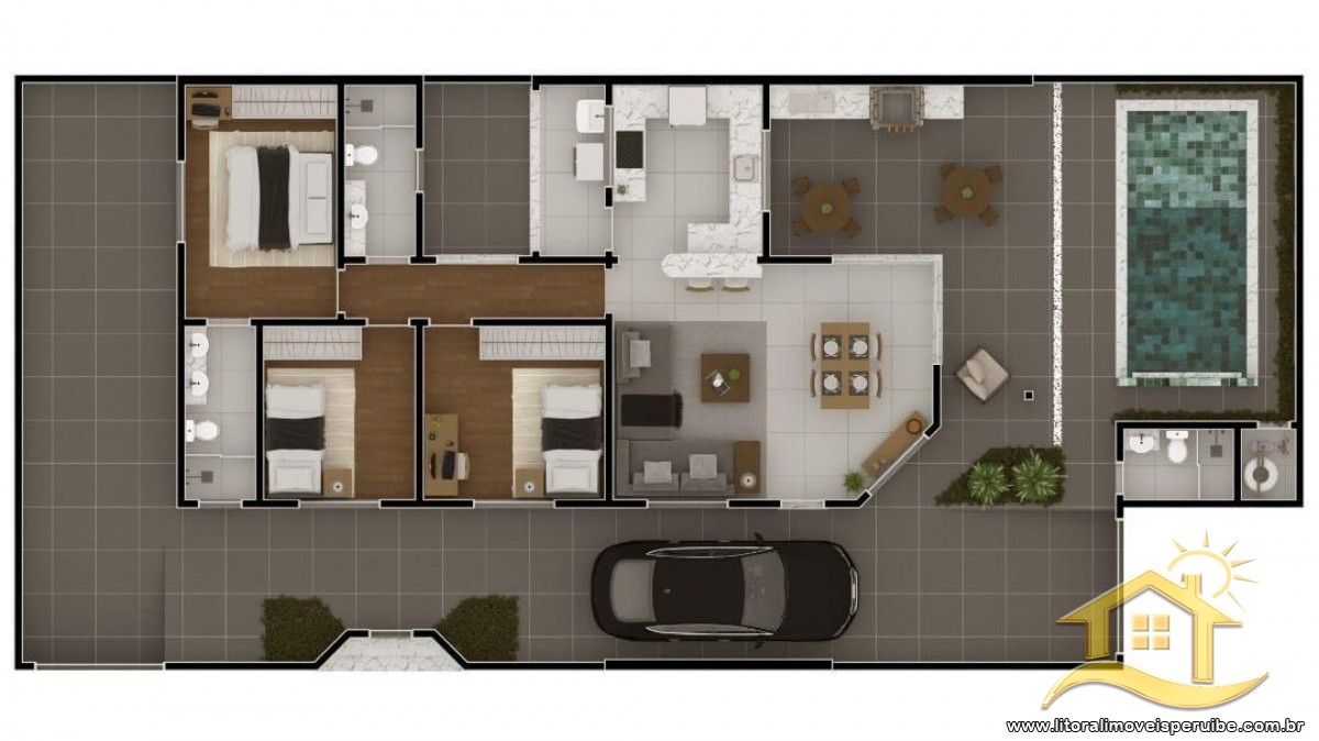 Casa no bairro Arpoador, Lado Linha